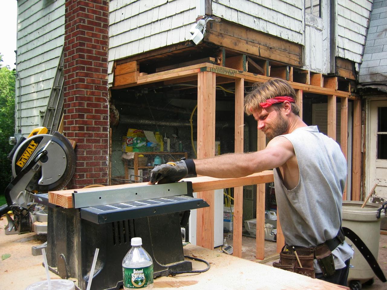 Attic renovation drywall installation